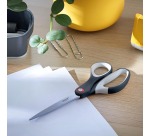 Leitz ciseaux Cosy, ft 20,5 cm, droite, bouts pointus, inox, gris, blister de 1 pièce