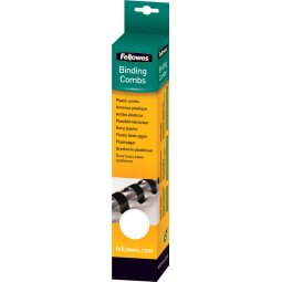 Fellowes reliures, paquet de 25 pièces, 16 mm, blanc