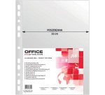 OFFICE products punched pocket, A4, 90 microns, grained, pack of 50 pieces