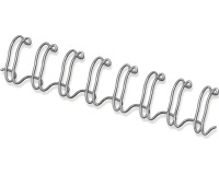 Peigne métallique Fellowes 8mm 34 anneaux A4 argent 100 pièces