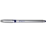 ZEBRA Z-grip pen-stylus, blue ink, silver body