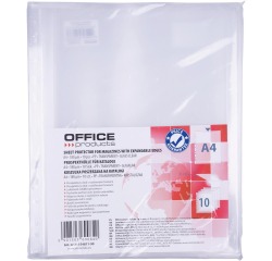 OFFICE products pochette à soufflet, A4, PP, 180 microns, lisse