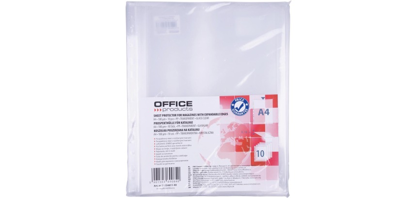 OFFICE products harmonica showtas, A4, PP, 180 micron, glashelder