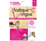 Graine Créative crazy plastic, 2 x gold and 2 x silver