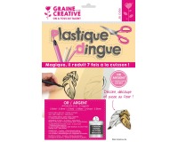 Graine Créative plastique dingue, 2 x or et 2 x argent