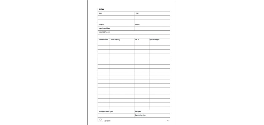 Bons de commande Djois Atlanta A5 50x2 feuilles autocopiante