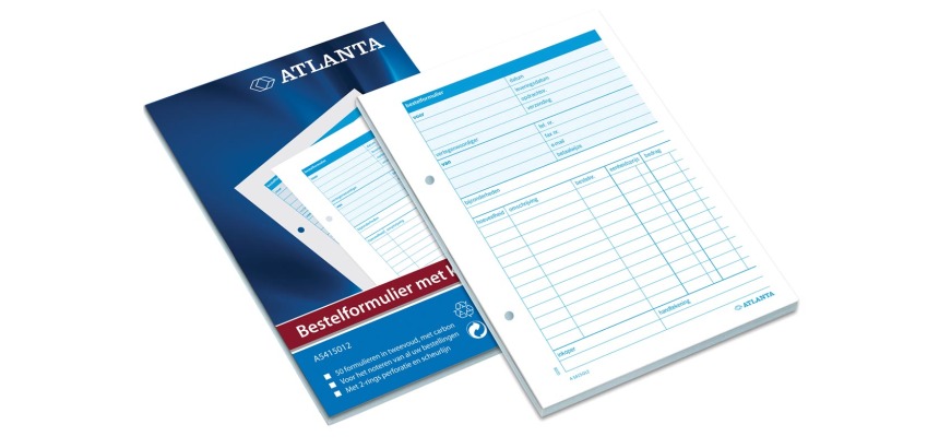 Bestellformulare Djois Atlanta A5 50x2 Blatt mit Kohlepapier (NL)