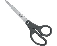 Leitz schaar, ft 18 cm, rechts en links, scherpe punt, titanium, grijs, blister van 1 stuk