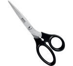 Leitz ciseaux, ft 18,5 cm, droite en gauche, bouts pointus, inox, noir, blister de 1 pièce