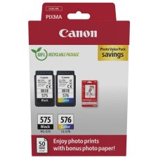 Pack van 2 cartridges Canon PG575 zwart en CL576 kleur