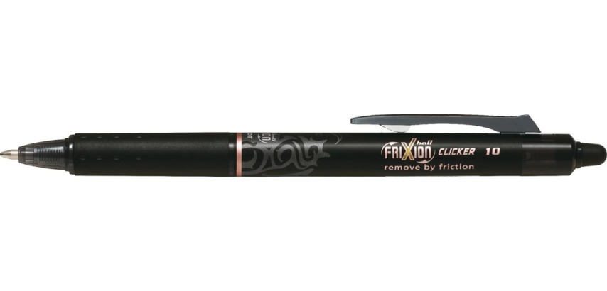 Pilot FriXion Ball Clicker 10, Black Ballpoint Pen