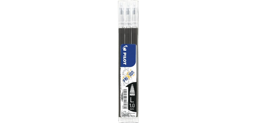 Pilot Nachfüllpackung Kugelschreiber FriXion Ball/Clicker, schwarz, 3er-Set