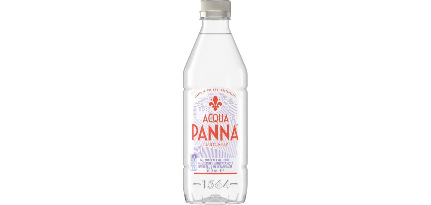 Acqua Panna eau minérale naturelle, non pétillante, bouteille de 50 cl, paquet de 24 pièces