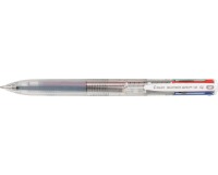 Pilot Super Grip G-4 Kugelschreiber 4 Farben, mittel, 4 klassische Tintenfarben, transparenter Körper
