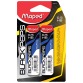 Maped Black'peps mines, 0,5 mm, HB, blister de 2 étuis de 12 pièces