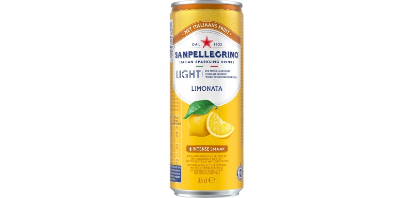 San Pellegrino Limonade Limonata Light, schlanke Dose 33 cl, 6er-Pack
