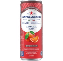 San Pellegrino limonade Aranciata Rossa light, canette mince de 33 cl, paquet de 6 pièces