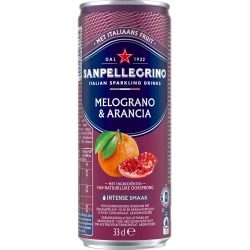 San Pellegrino limonade Melograno & Arancia, canette mince de 33 cl, paquet de 6 pièces