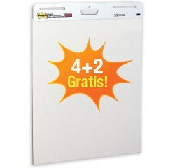 Meeting chart Post-it 559 Super Sticky 63,5x76,2cm blanc 4+2 gratuits