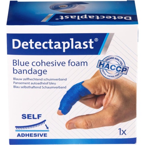 Detectaplast zelfklevend schuimverband, ft 6 cm x 4,5 m, op rol