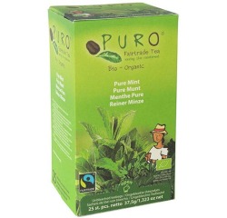Puro Bio thé Menthe Pure, du commerce équitable, paquet de 25 sachets