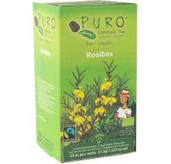 Puro Bio thé, rooibos, du commerce équitable, paquet de 25 sachets