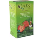 Puro Bio thee Aardbei, zwarte thee, fairtrade, pak van 25 zakjes