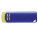 PILOT FriXion yellow eraser with blue sleeve