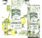 Maison Perrier mocktail Lemonjito, citron et menthe, cannette de 25 cl, paquet de 4 pièces