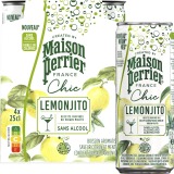 Maison Perrier mocktail Lemonjito, citron et menthe, cannette de 25 cl, paquet de 4 pièces