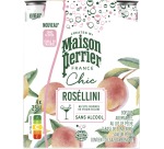 Maison Perrier mocktail Roséllini, perzik, blik van 25 cl, pak van 4 stuks