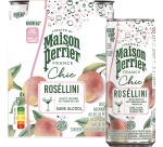Maison Perrier mocktail Roséllini, perzik, blik van 25 cl, pak van 4 stuks