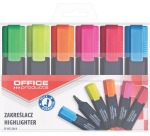 OFFICE products highlighter, 1-5 mm, assorted colors, set of 6 pieces