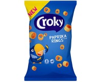 Croky rings paprika, sachet de 75 g