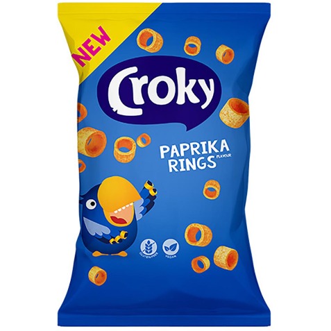 Croky rings paprika, zakje van 75 g