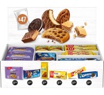 Assortiment biscuits fourrés de Milka, Oreo et Lu, boîte de 47 pièces, mix
