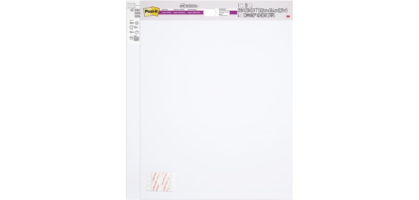 Post-it Wall/table Pad, ft 58,4 x 50,8 cm, pak van 2 x 20 vel