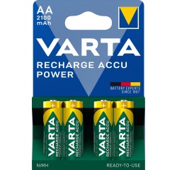 Batterij oplaadbaar Varta 4xAA 2100mAh ready2use