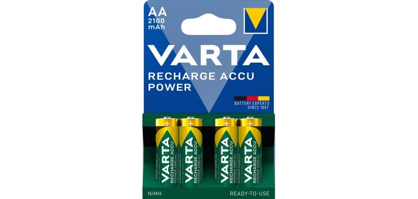 Batterij oplaadbaar Varta 4xAA 2100mAh ready2use
