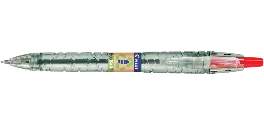 Pilot Ecoball B2P BeGreen stylo bille, large, rood