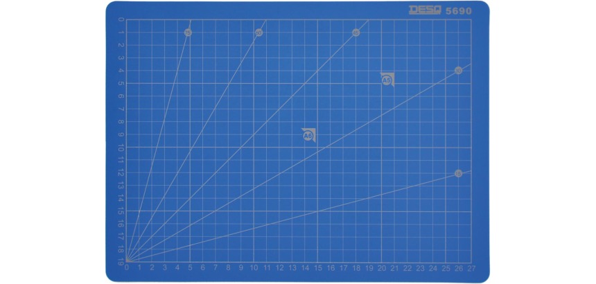 Desq professional cutting mat, 5 layers, size 22 x 30 cm