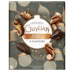 Guylian chocolade adventskalender, doos van 247 gram