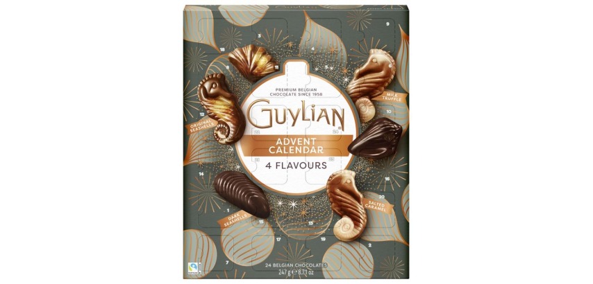 Guylian chocolate advent calendar, 247 gram box