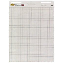 Post-it meeting chart, ft 63,5 x 77,5 cm, geruit, 30 vel, pak van 2 blokken