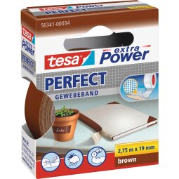 Tesa Extra Power Perfect, ft 19 mm x 2,75 m, brun