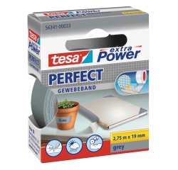 Tesa Extra Power Perfect, ft 19 mm x 2,75 m, gris