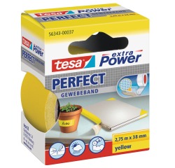 Tesa adhesive tape 38mmx2.75m yellow