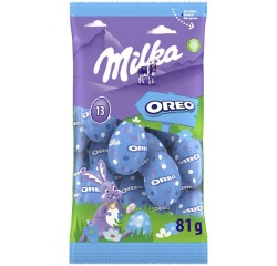 Milka oeufs de Pâques, 81 g, lait Oreo