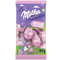 Milka oeufs de Pâques, 81 g, lait crème