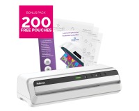 Fellowes lamineermachine Jupiter voor ft A3 + Bonus Pack van 200 lamineerhoezen (A4, 80 micron)